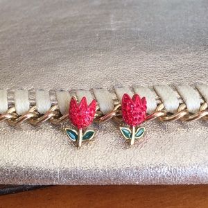 Betsey Johnson Rose Stud Earrings